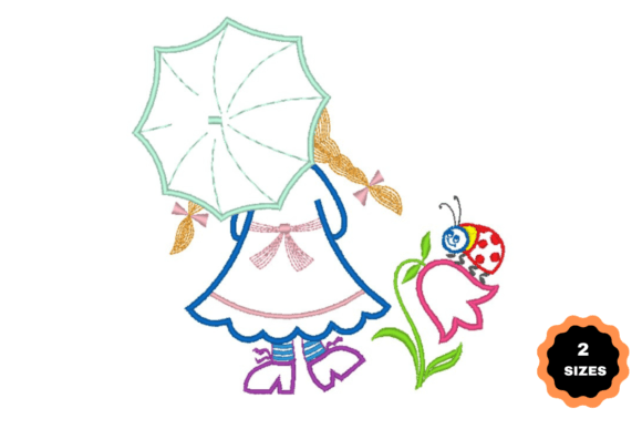 Cute Girl with an Umbrella