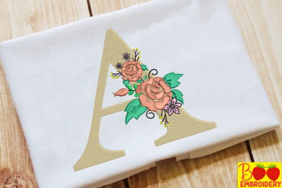 Letter A and Flower: A Thoughtful Monogram for Meaningful Gifts