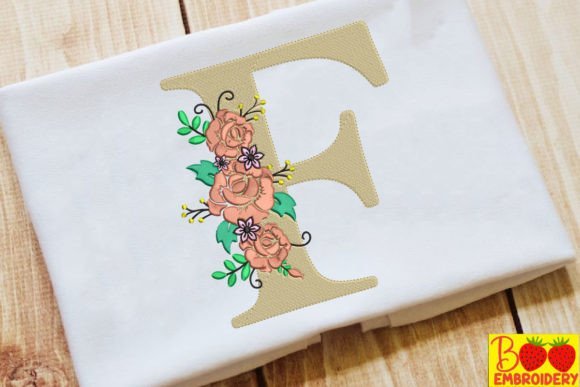 Letter F and Flower: A Seasonal Embroidery Staple