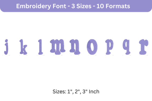 Purevain Font J to R: A Business-Ready Embroidery Font