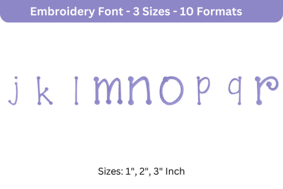 Scrap Girl Dots Font J to R Review