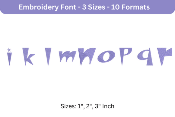 Space Patrol Font Lowercase J to R